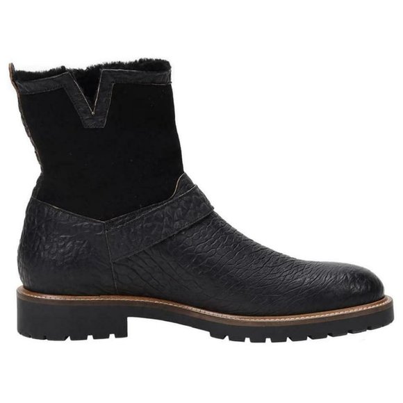 ROSS AND SNOW Federico Rugged Leather Combat Boots